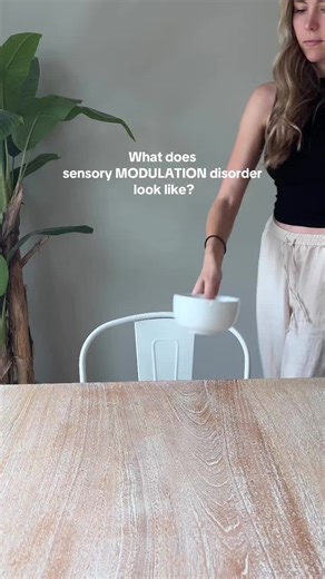 Hi 👋 pediatric OT and mom here! I teach children how to control their body and brain (AKA staying regulated). What is sensory modulation? It is a subtype of sensory processing disorder/disfunction (SPD) 🧠Sensory MODULATION is when a child has difficulty with their RESPONSE to sensory stimuli. Their are 3 sub categories (or types) of sensory modulation: ✨Sensory OVER responsive: children in this category may respond very quickly to sensory stimuli and may appear more sensitive, easily frustrate