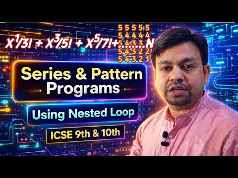 Smart and Fastest Way To Solve Java Series & Pattern Programs || ICSE Computer Class 9th & 10th