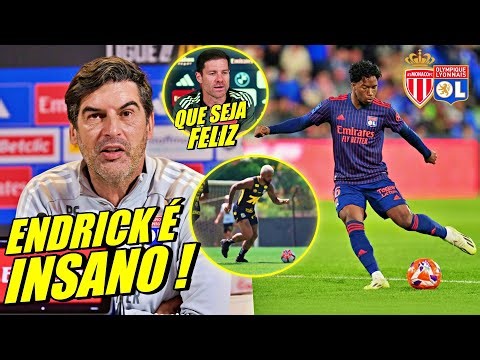 INSANO !! ENDRICK CHOCA TÉCNICO DO LYON NA FRANÇA ! XABI FALA DA SAÍDA | GABIGOL DE VOLTA E MAIS