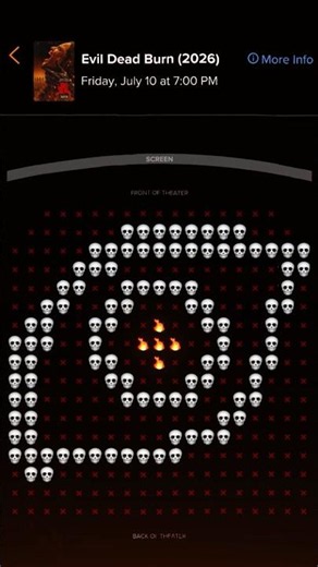 In this place, every seat is the hot seat. 🔥 Get your tickets for #EvilDeadBurn NOW