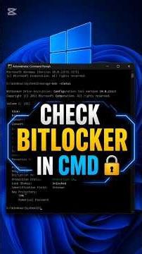 Is Your Drive Encrypted? Check BitLocker in 5 Seconds 🔐 (Windows 11)