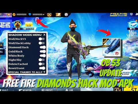 FREE FIRE NEW DIAMOND HACK || FF NEW MOD MENU APK || UNLIMITED DIAMOND SCRIPT