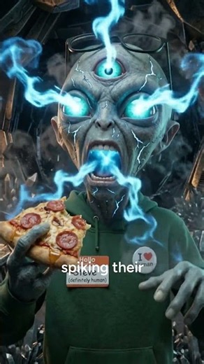 What happens when an alien tries human food for the first time?