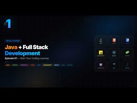 Java Full Stack Development Full Course 2026🚀 | Episode 01: Start Your Journey (Free Notes PDF)