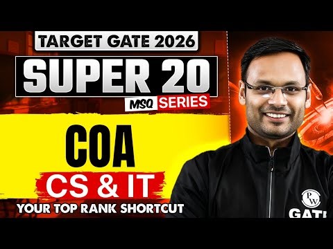 Computer Organization and Architecture | Super 20 Series | CS & IT | Target GATE 2026