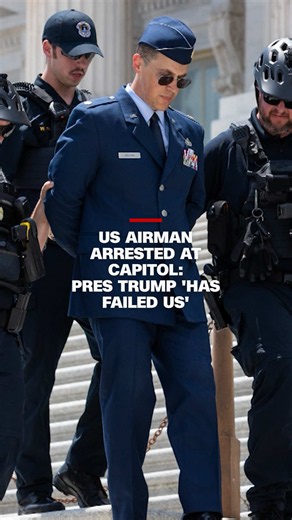 In a CNN exclusive, the airman who was arrested last month on the steps of the U.S. Capitol for calling for President Trump's impeachment is speaking out in his first television interview. Air Force Major Jason Watson tells @Erin Burnett OutFront that the president is