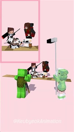 Dark JJ's incredible skills - MAIZEN Minecraft Animation