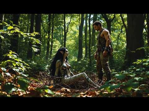 The Hunter Was Shocked When He Checked The Trap He Had Set; An Alien Woman Had Gotten Caught in it.