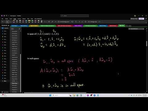 Linear Algebra 34 - Vector Spaces