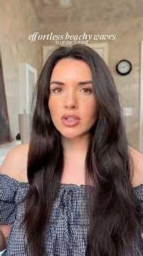 5 min effortless beach waves hair tutorial using Moroccanoil heat protectant spray + the Bio Ionic