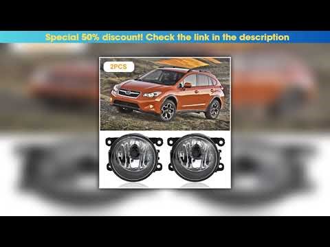 Get 2pcs Fog light Fog Lamp For Subaru XV Crosstrek 2013-2019 Halogen Bulbs Daytime Running Lamp•••