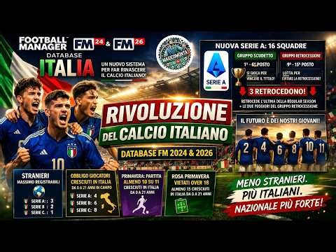 Database FM24 E FM26, new format campionato italiano