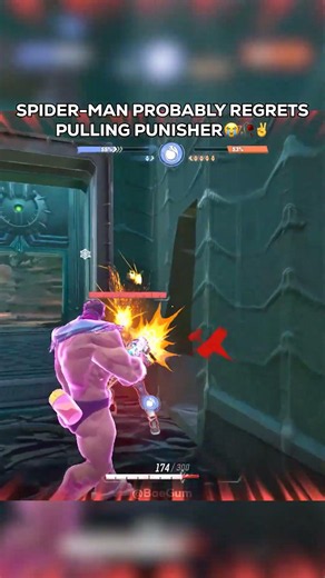 SPIDER-MAN PROBABLY REGRETS PULLING PUINISHER😭🥀✌️#marvelrivals #marvelrivalsgameplay #marvel #gaming