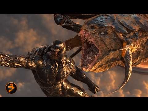 Venom's Mid-Air Xenophage Fight | Venom: The Last Dance