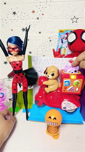 very unique Miraculous ladybug & Pizza scooter
