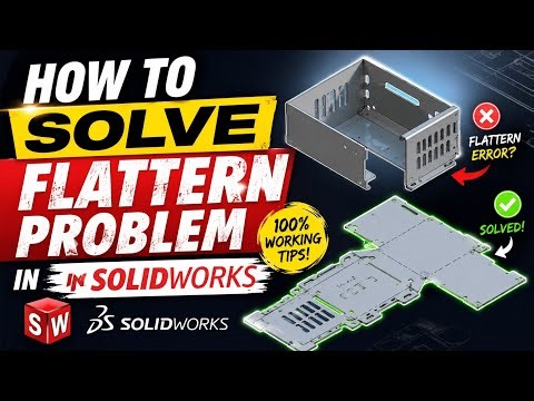 Flattern Problem In Solidworks Solve In Just 1 Minute