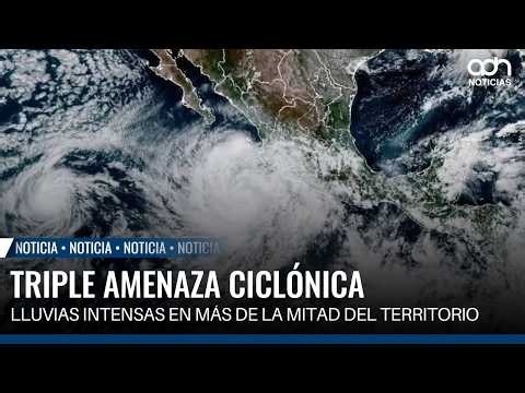 Lluvias torrenciales y suspensión de clases: el saldo de los ciclones en México