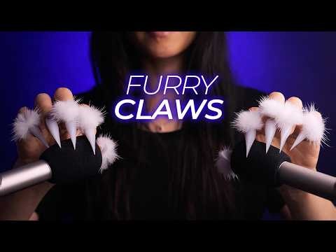ASMR Brain Tingly Furry Claw Triggers with 3D Brain Penetrations (No Talking)