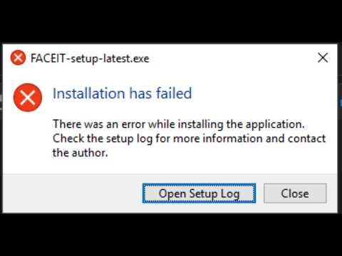 SOLUTION/ERRORS/FACEIT installation has failed THERE IS A SOLUTION!