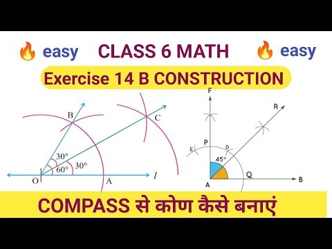 Class 6 math construction exercise 14 B question 1,2,3 and 4 , construction class 6 math