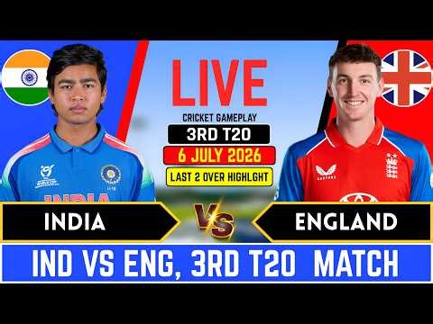 India vs England 3rd T20 Match l IND vs ENG Live Score and commentary, Last 2 Over Highlights