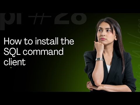 how to install the command line client to run your sql commands#sql #students #sqlserver