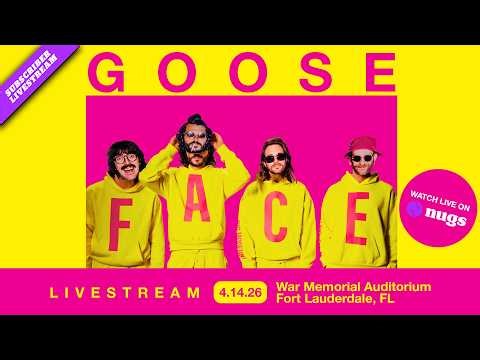 Goose 4/14/26 War Memorial Auditorium in Fort Lauderdale, FL Set I Opener