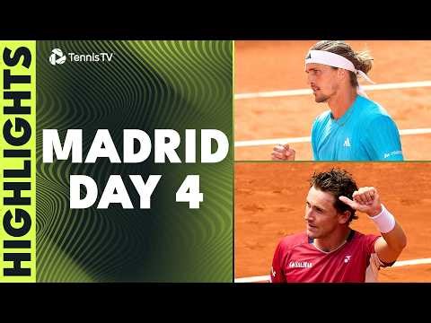 Ruud Begins Title Defence; Bublik, Tsitsipas, Zverev & More Feature | Madrid 2026 Day 4 Highlights