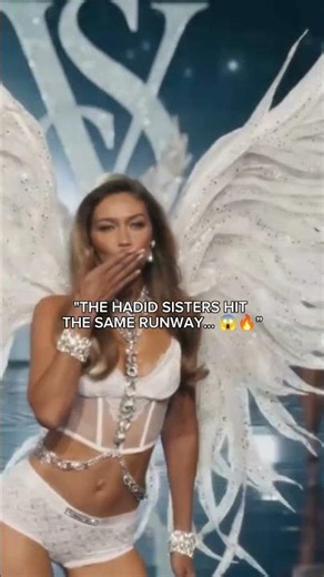 👑 Hadid sisters taking over the Victoria’s Secret runway! #gigihadid #bella #hadidsisters