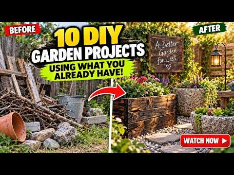10 Cheap DIY Garden Projects That Look EXPENSIVE but Cost Under $40-50