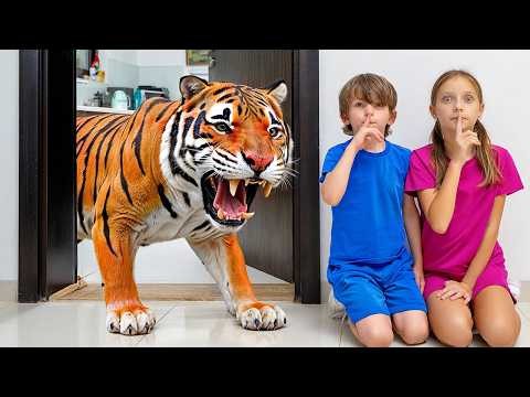 Wild Animals in the House! Kids Discover Fun Facts