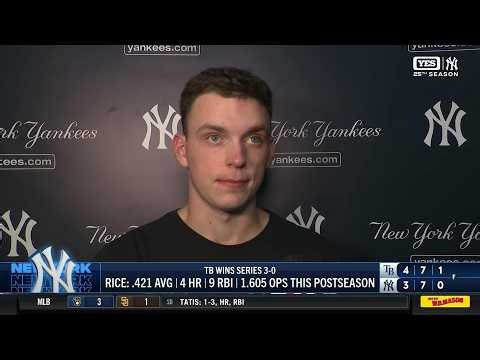 Ben Rice on ALDS loss vs. Rays, message to Yankees fans
