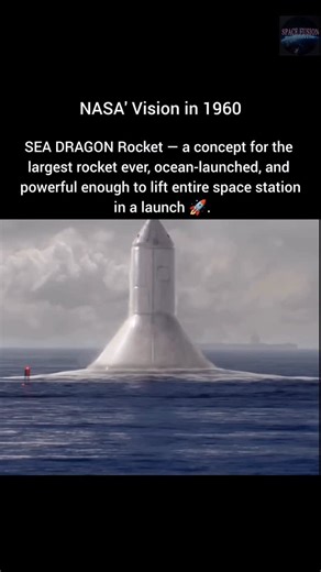 SPACE FUSION on Instagram: "🚀 NASA’s GIANT That Never Launched — Sea Dragon! 🌊🚀 Back in 1962–63, engineers designed a rocket so colossal it still blows minds today — the Sea Dragon — a sea-launched super heavy-lift launch vehicle concept that NASA and Aerojet explored during the early space age. ￼ 📏 Absolutely Massive: • Would have stood about 150 m (≈ 490 ft) tall — taller than the Saturn V! ￼ • A diameter of 23 m (≈ 75 ft) — wider than most rockets ever built. ￼ • One engine in each stage,