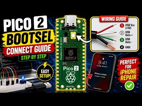 Pico 2 BOOTSEL Wiring & USB Connection ✅ | Complete Setup Guide | Step by Step 🔥