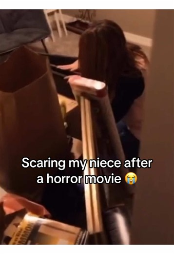 That’s just WRONG. 😂😭 (nathantriska/IG) #prank #scary #horror #movie | scaring people after scary movie