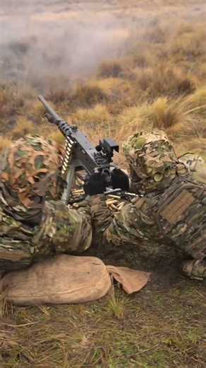 KIWI DFSW LADS training on the M2.50cal Browning Heavy Machine Gun during a live fire Training
