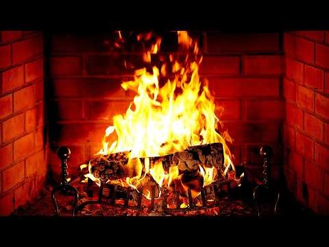 🔥 Fireplace 4K (12 HOURS). Cozy Fireplace with Burning Logs and Crackling Fire Sounds