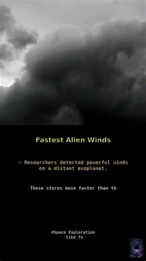 Fastest Alien Winds... #spaceexploration #scienceupdate #cosmos #spacefacts #exoplanetweather