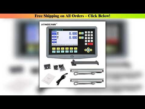 High Accuracy 2 Axis LCD DRO Digital Readout and 2 Pieces 0-1000mm Linear Scale Encoder Sensor For