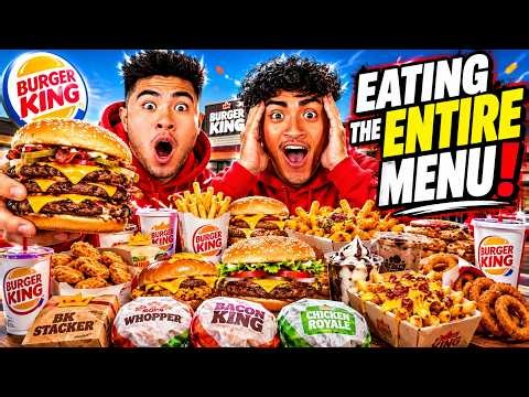 Ordering The ENTIRE BURGER KING MENU!