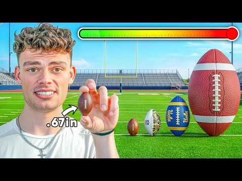 EVERY PUNT, PASS, KICK, THE BALL GETS BIGGER