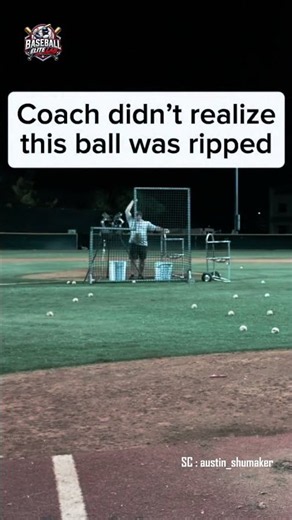 COACH ACCIDENTALLY HIT HIM RIGHT IN THE LEG! 😱⚾ #shorts #baseball #fails