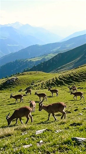 Amazing Mountain Goats Climbing a Steep Cliff 🐐⛰️ | Incredible Wildlife