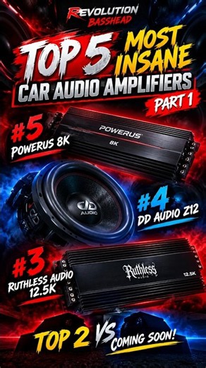 Top 5 Spl Car Audio Amplifiers! 🤯Which one will you choose? #CarAudio #amplifier #top5 #bassheads