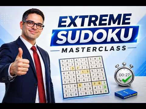 Extreme Level Difficulty Sudoku Masterclass - Brainpower Boost! #sudoku #games