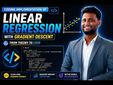 Linear Regression from Scratch in Python with Gradient Descent | Don't Use Scikit-Learn Yet!