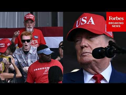 BREAKING NEWS: Trump Interrupted By Protester At Georgia Rally — Then He Responds