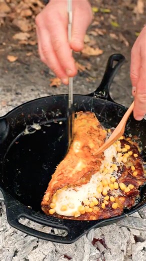 Crispy Potato Cheese Roll Over Campfire