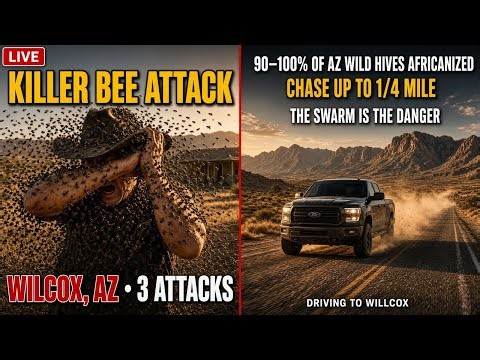 KILLER BEE ATTACK IN ARIZONA!! 3 RECENT ATTACKS!! FERAL BEES ATTACKING RESIDENTS in Southern Arizona