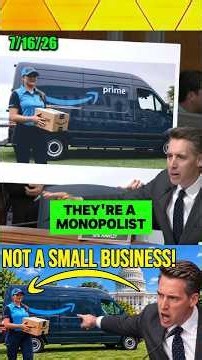 Hawley BLASTS Amazon: NOT a Small Biz... Monopolists!